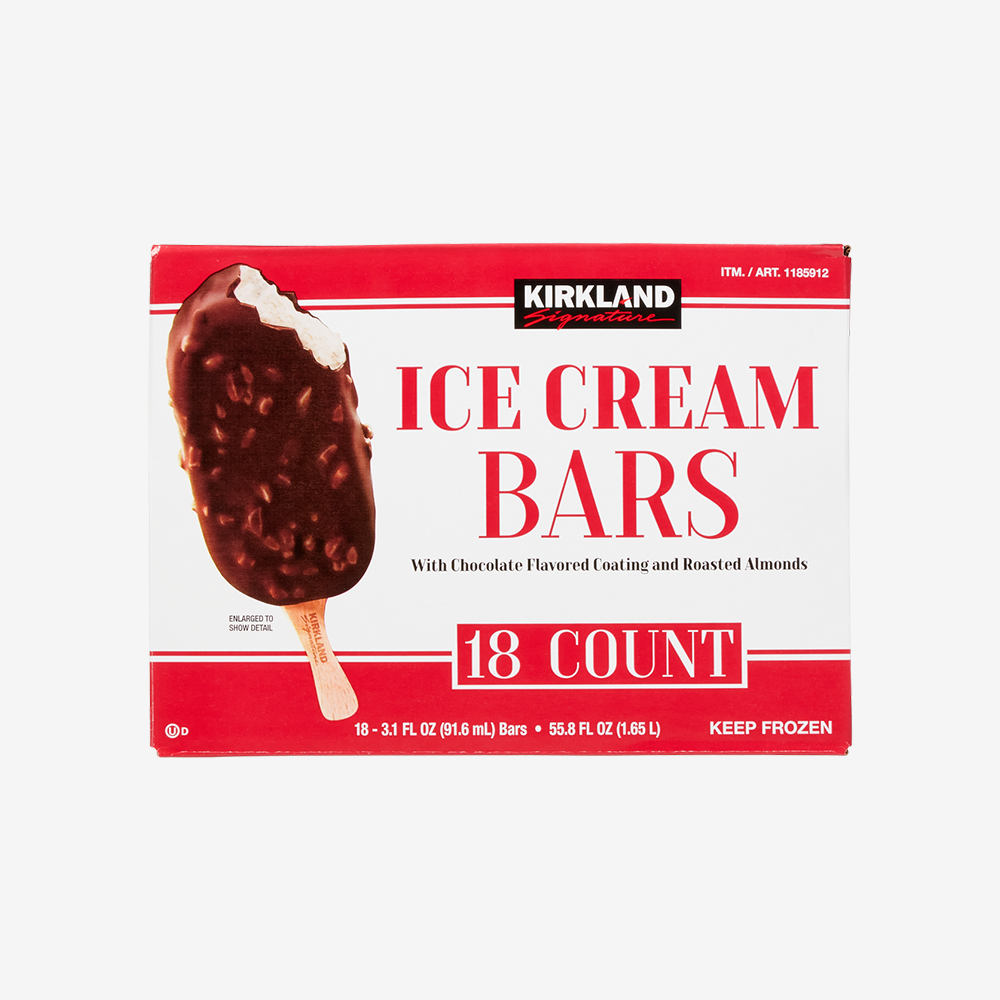 Helado Paleta Vainilla Chocolate Almendra Kirkland 18 x 92 ml