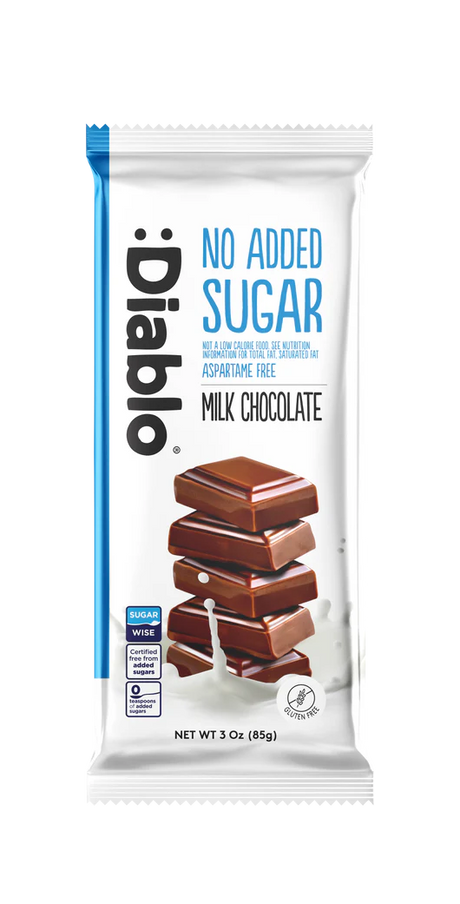 Chocolate Leche sin Azúcar :Diablo 85 g