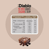 Galletas Chocolate Centro Crema sin Azúcar :Diablo 128 g