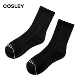 Calcetines Mujer Cushion Mid-Crew Black&White Cosley Pack 6