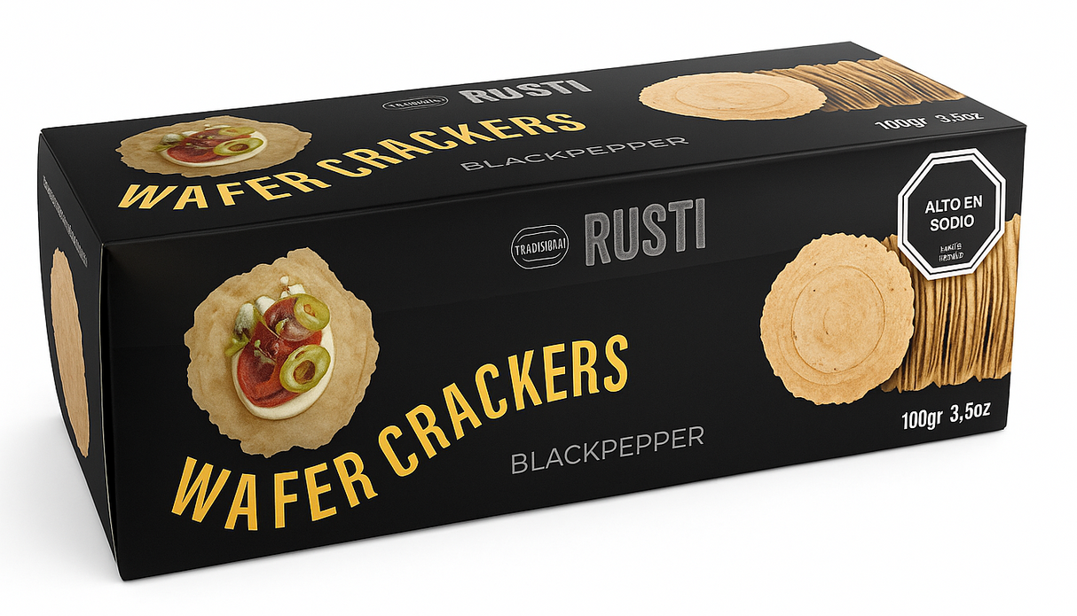 Wafer Crackers Blackpepper Rusti 100 g