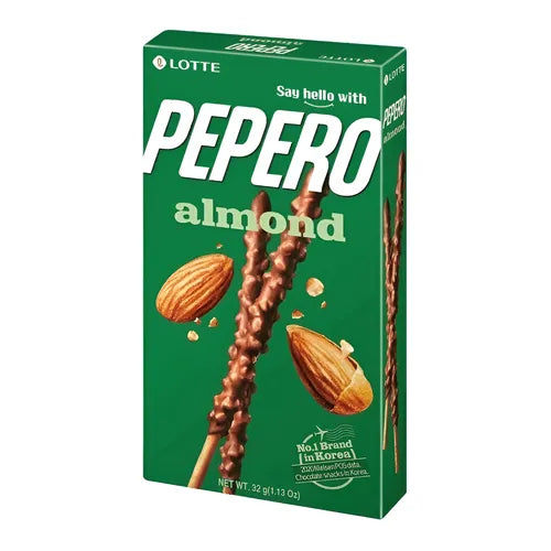 Palitos Bañados en Chocolate Almendra Pepero Lotte 32 g