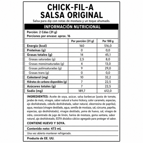 Salsa Chick-fil-A 473 ml