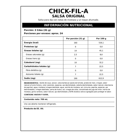 Salsa Chick-fil-A 709 ml