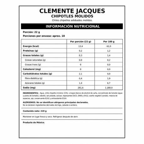 Salsa Chipotles Adobados Clemente Jacques 220 g