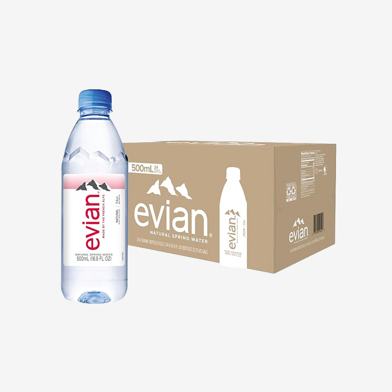 Agua Mineral sin Gas Evian 24 x 500 ml