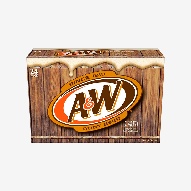 Bebida Cerveza de Raíz Lata A&W 24 un x 355 ml