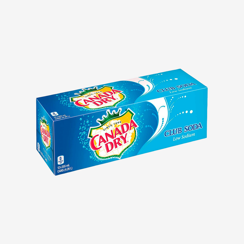 Bebida Club Soda Lata Canada Dry 12 un x 355 ml