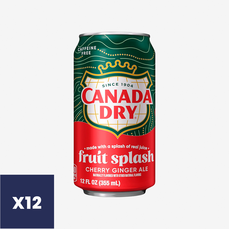Bebidas Ginger Ale Fruit Splash Lata Canada Dry 12 un x 355 ml