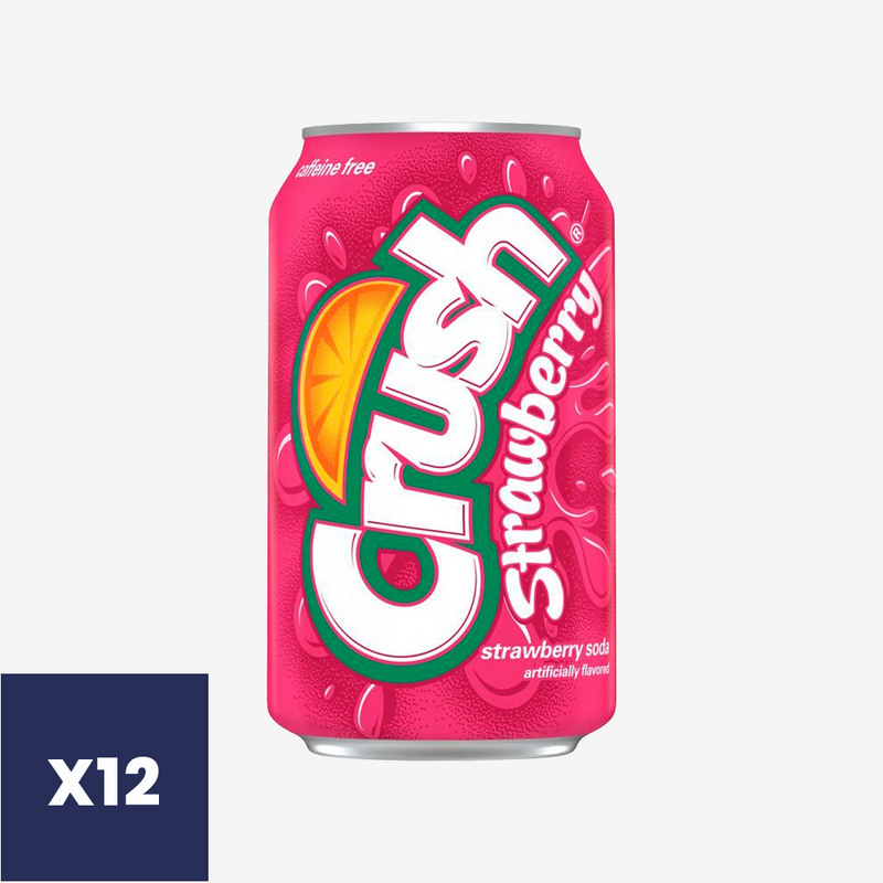 Bebida Frutilla Lata Crush 12 un x 355 ml