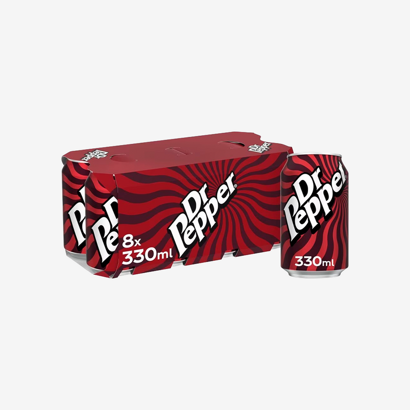 Bebidas Lata Dr. Pepper 8 un x 330 ml