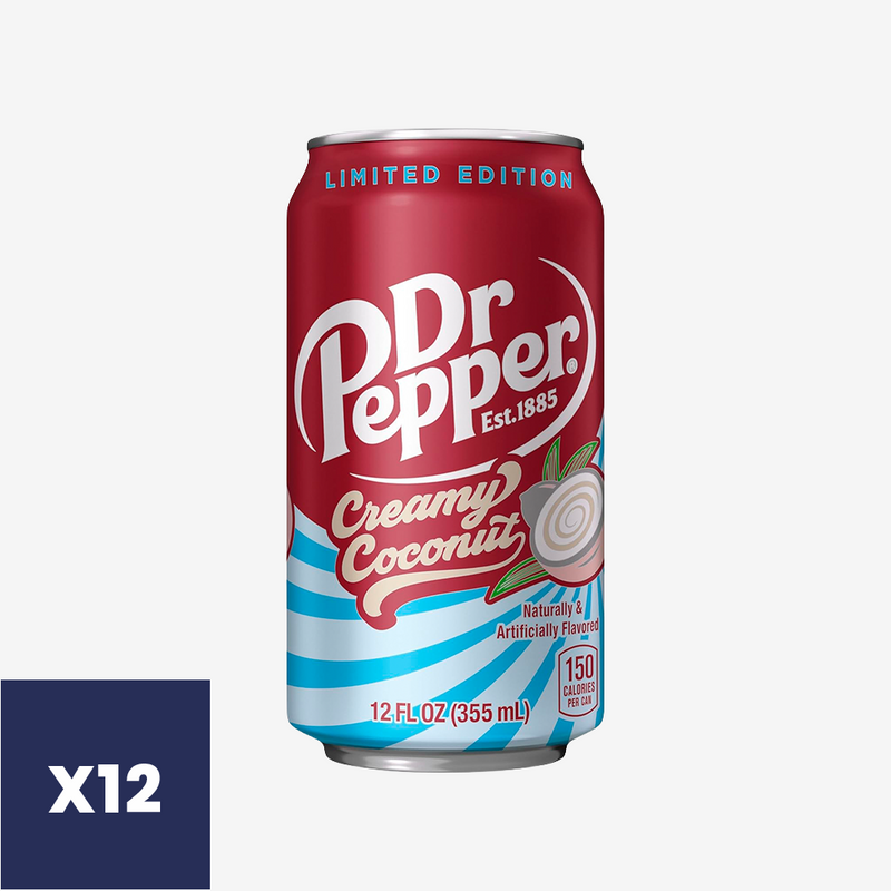 Bebidas Coconut Lata Dr. Pepper 12 un x 355 ml