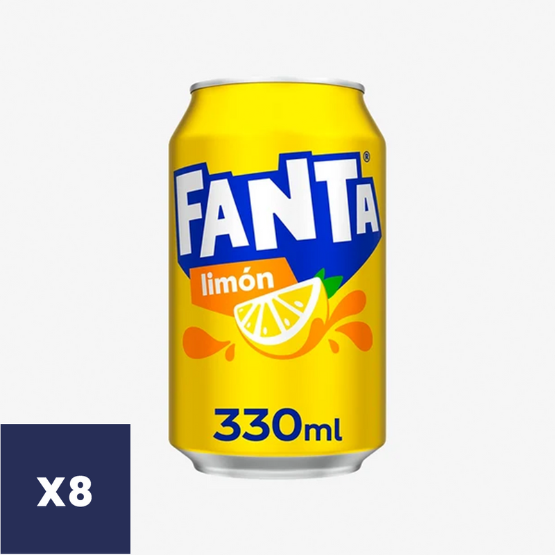 Bebidas Lemon Lata Fanta 8 un x 330 ml