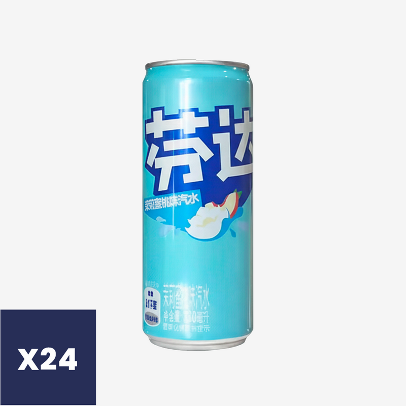 Bebida Jazmín y Durazno Lata Fanta 24 x 330 ml