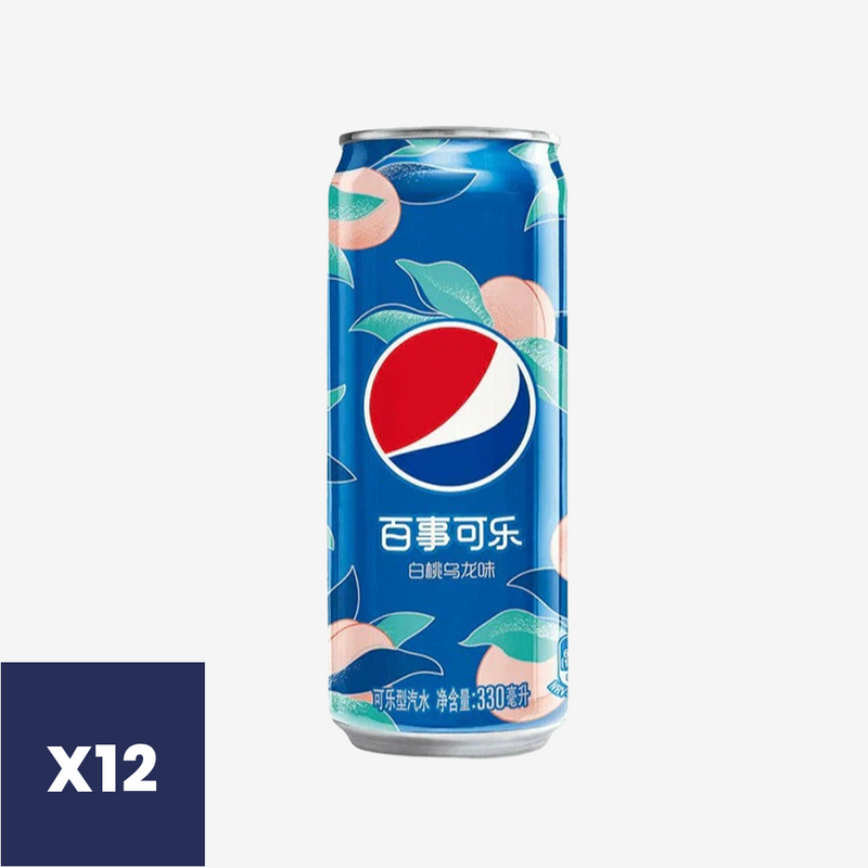Bebida Peach Oolong Lata Pepsi 12 x 330 ml