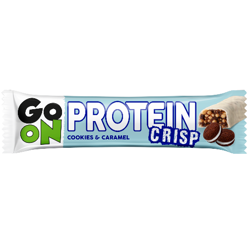 Barrita de Proteína Crisp Galleta y Caramelo Go On 50 g