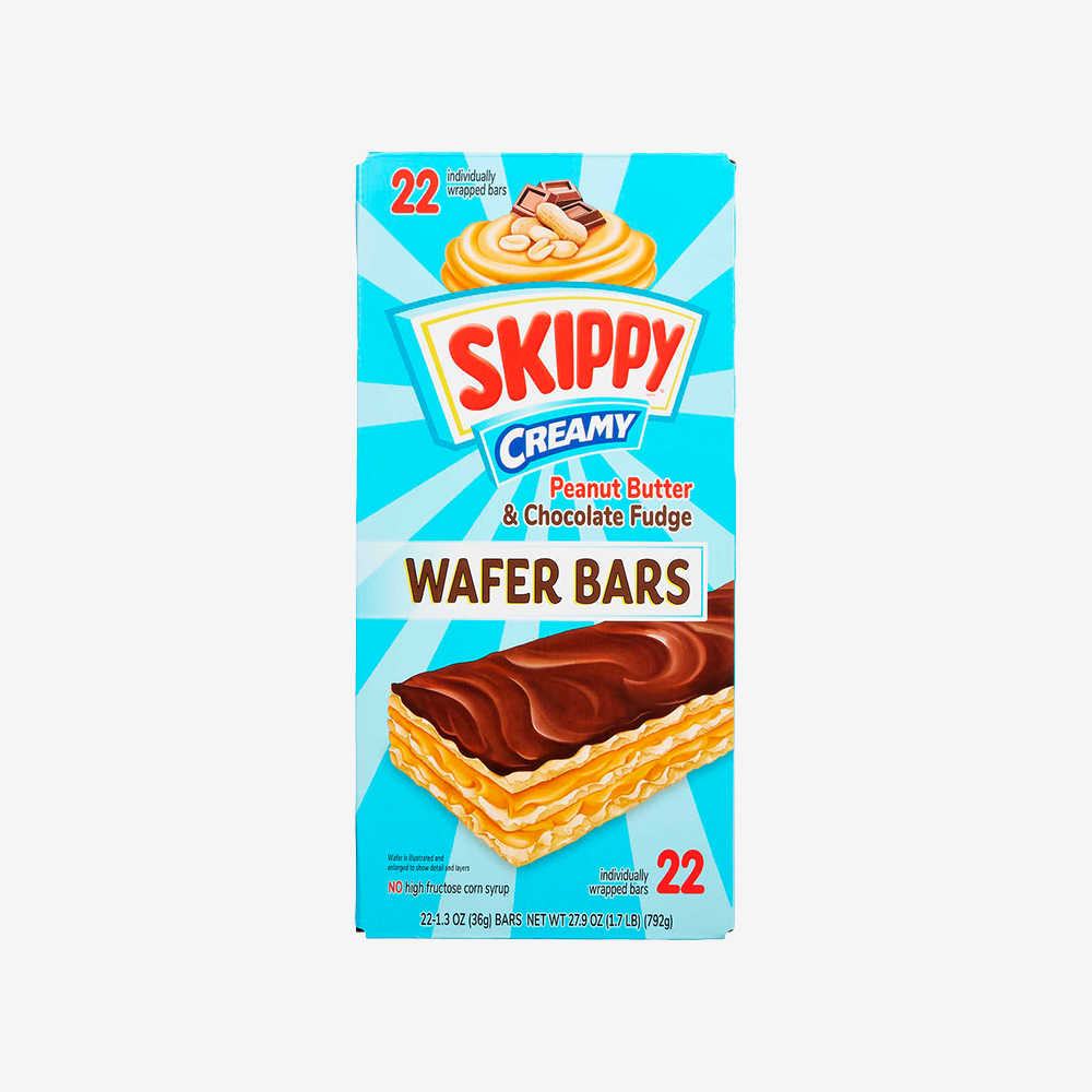 Barra Oblea Mantequilla de Maní Cremosa y Chocolate Skippy 22 un x 36 g