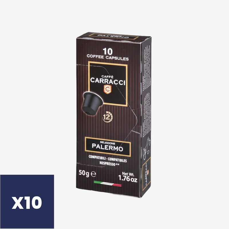 Cápsulas de Café Palermo para Nespresso Carracci 10 x 50 g