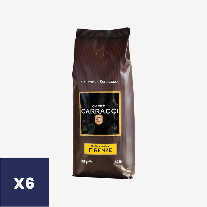 Café Firenze Grano Entero Carracci 6 x 1 kg