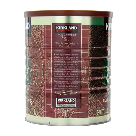 Café Molido Fino 100% Colombiano Kirkland 1.36 kg