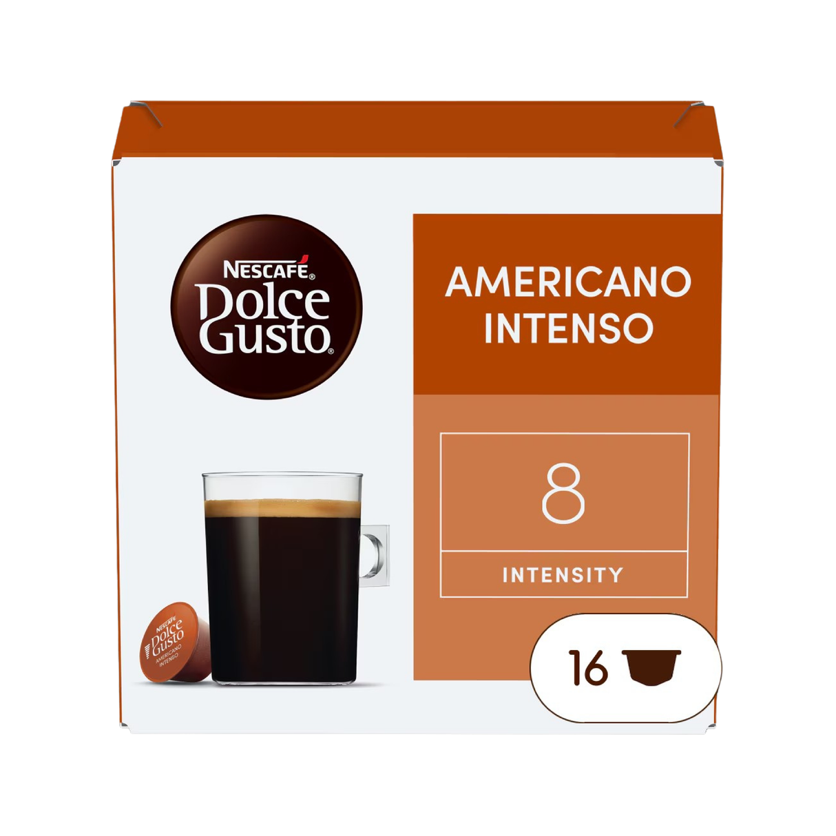 Cápsulas Dolce Gusto Americano Intenso Nescafé 16 un