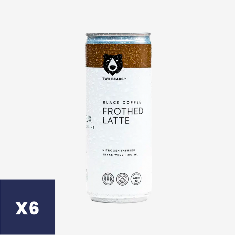 Café Black Frothed Latte Two Bears 6 un x 207 ml