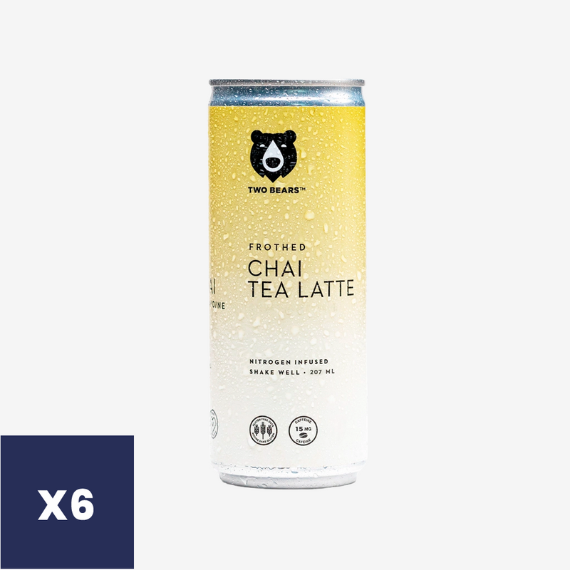 Té Frothed Chai Latte Two Bears 6 x 207 ml