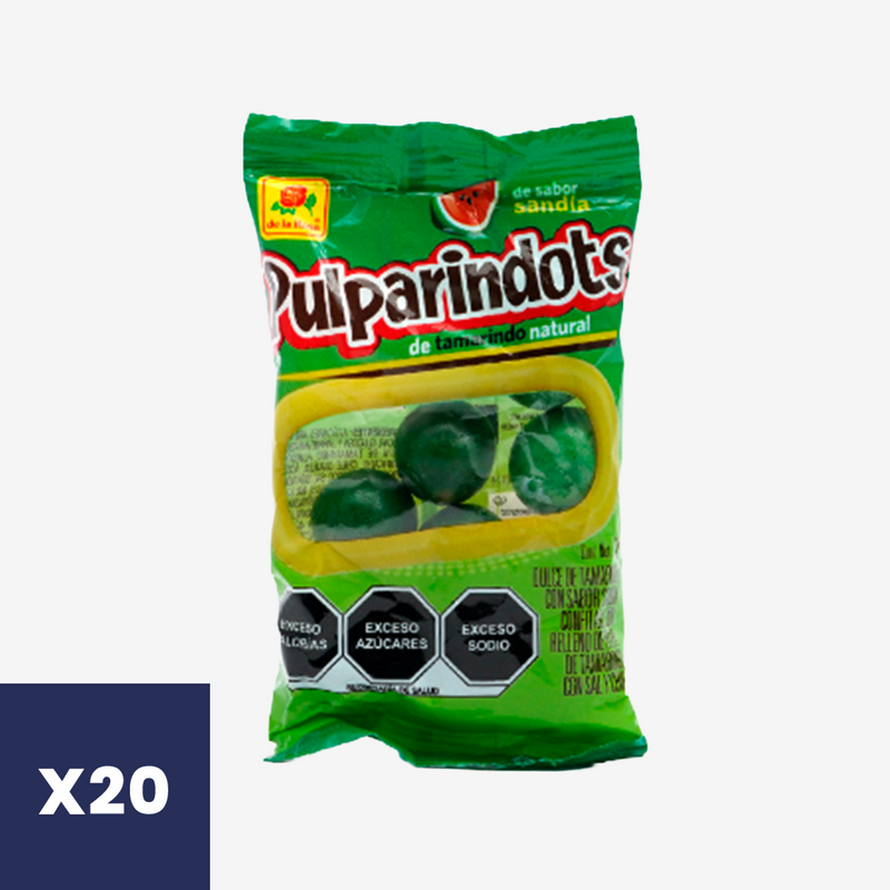 Caramelos Pulparindots Sandía De la Rosa 20 x 30 g
