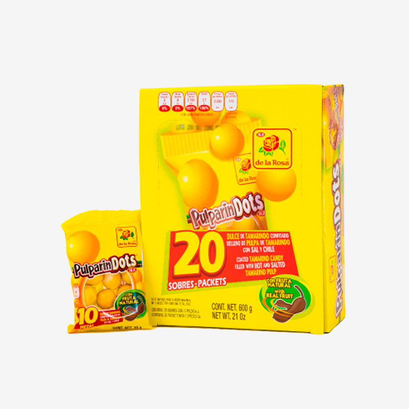 Caramelos Pulparindots Tamarindo De la Rosa 20 un x 30 g