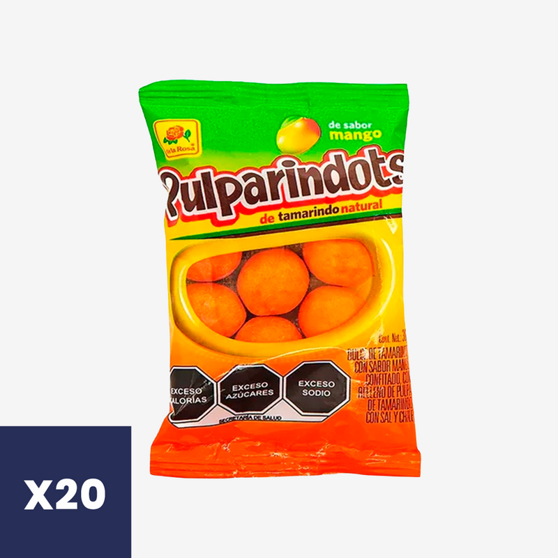 Caramelos Pulparindots Mango De la Rosa 20 un x 30 g