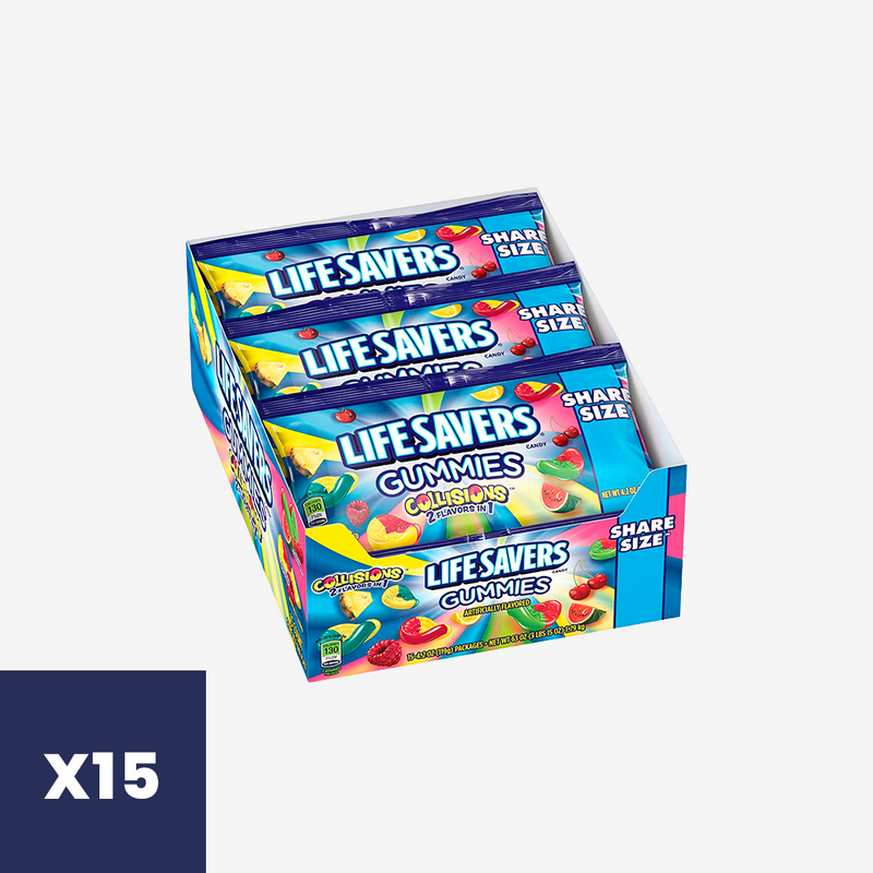Gomitas Collisions Lifesavers 15 un x 119 g