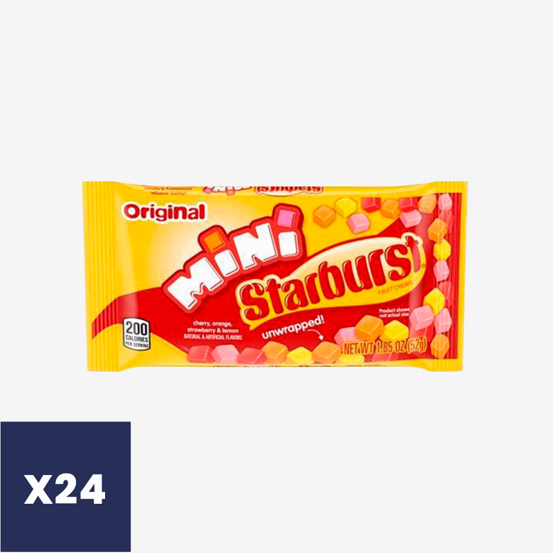 Masticables Minis Single Starburst 24 x 52 g