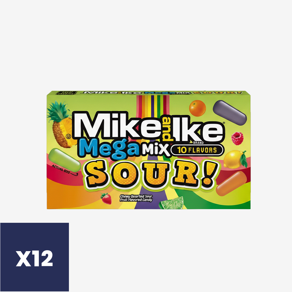 Masticables Mega Mix Ácido Theater Mike and Ike 12 x 120 g