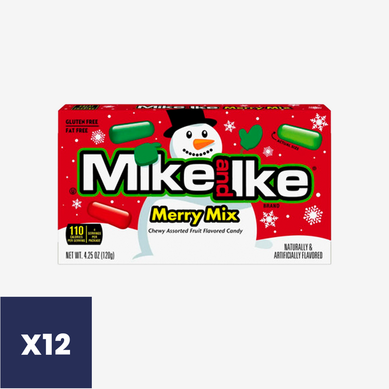 Masticables Frutas Navidad Mike and Ike  12 x 120 g