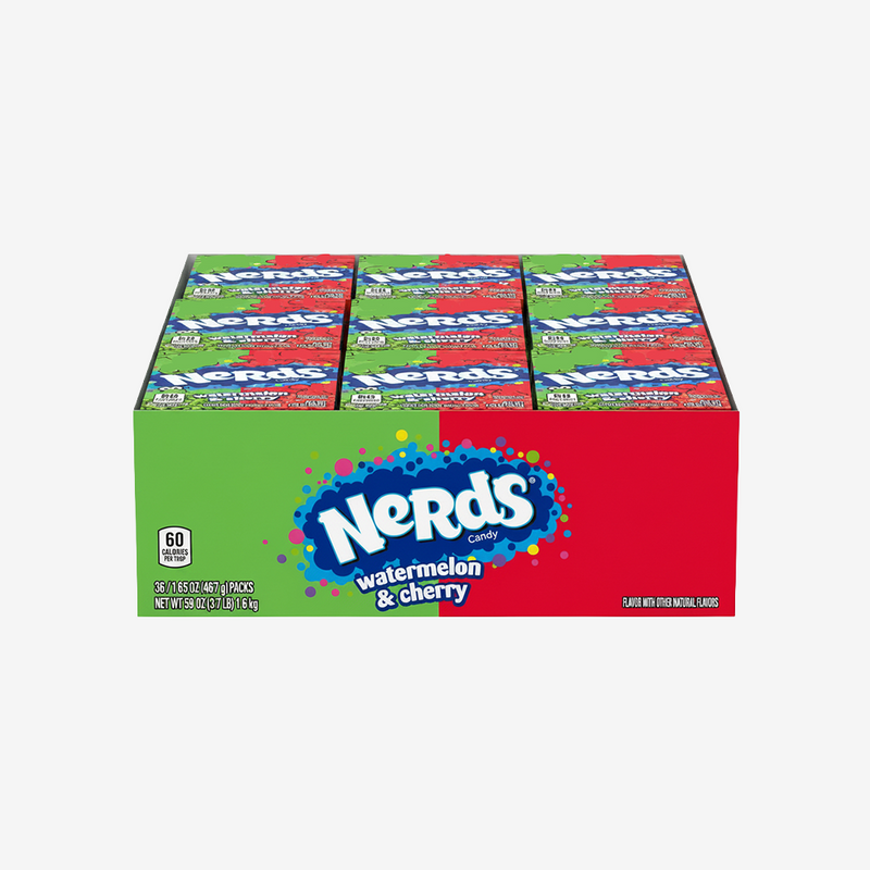 Dulces Cereza Melón Nerds 36 x 47 g