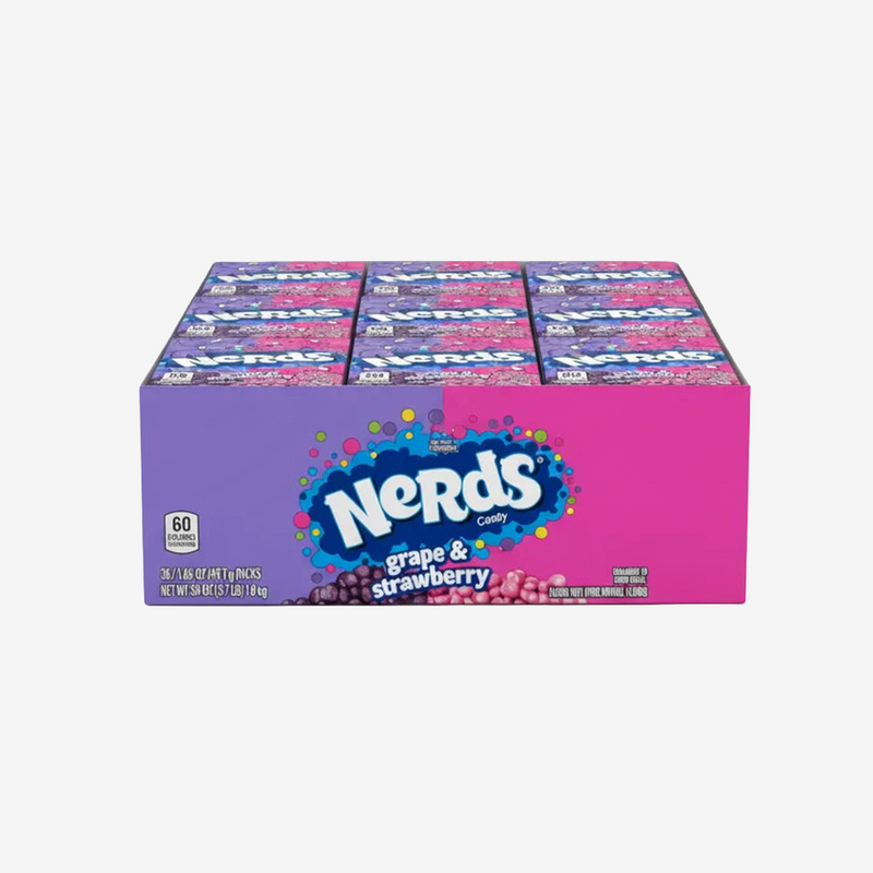 Masticables Uva Frutilla Nerds 36 x 46,7 g