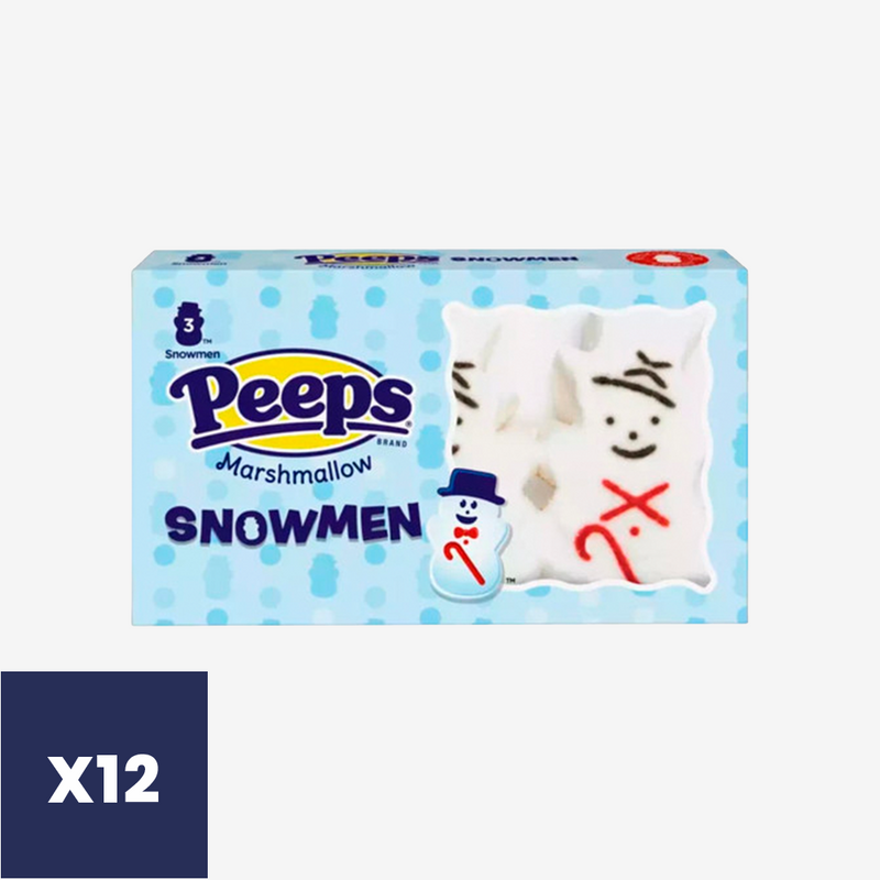 Marshmallows Muñeco de Nieve Peeps  12 x 85 g