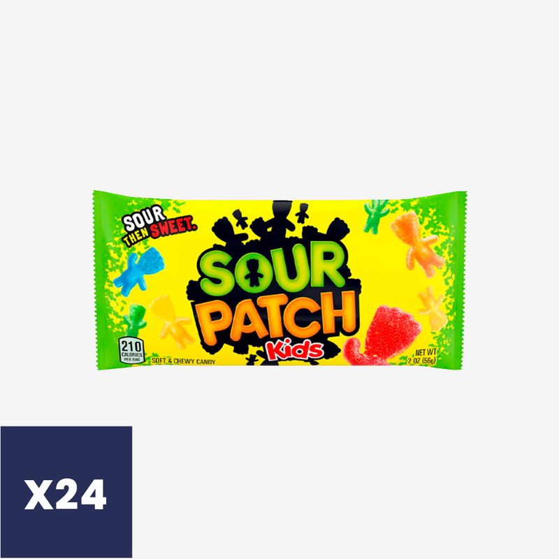 Gomitas Ácidas Original Caja Sour Patch Kids 24 un x 56 g