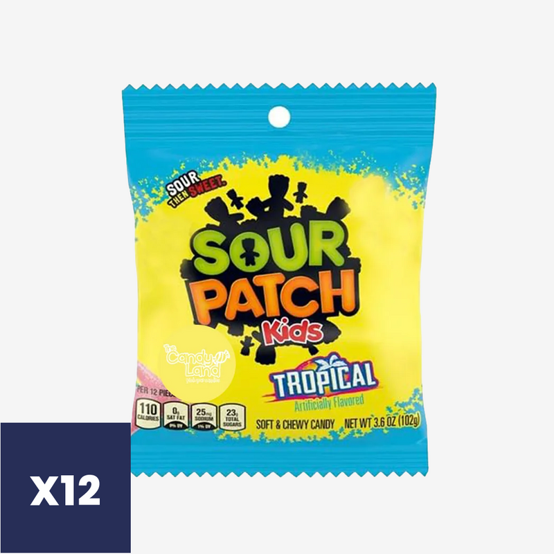 Gomitas Tropical Sour Patch Kids 12 X 102 g