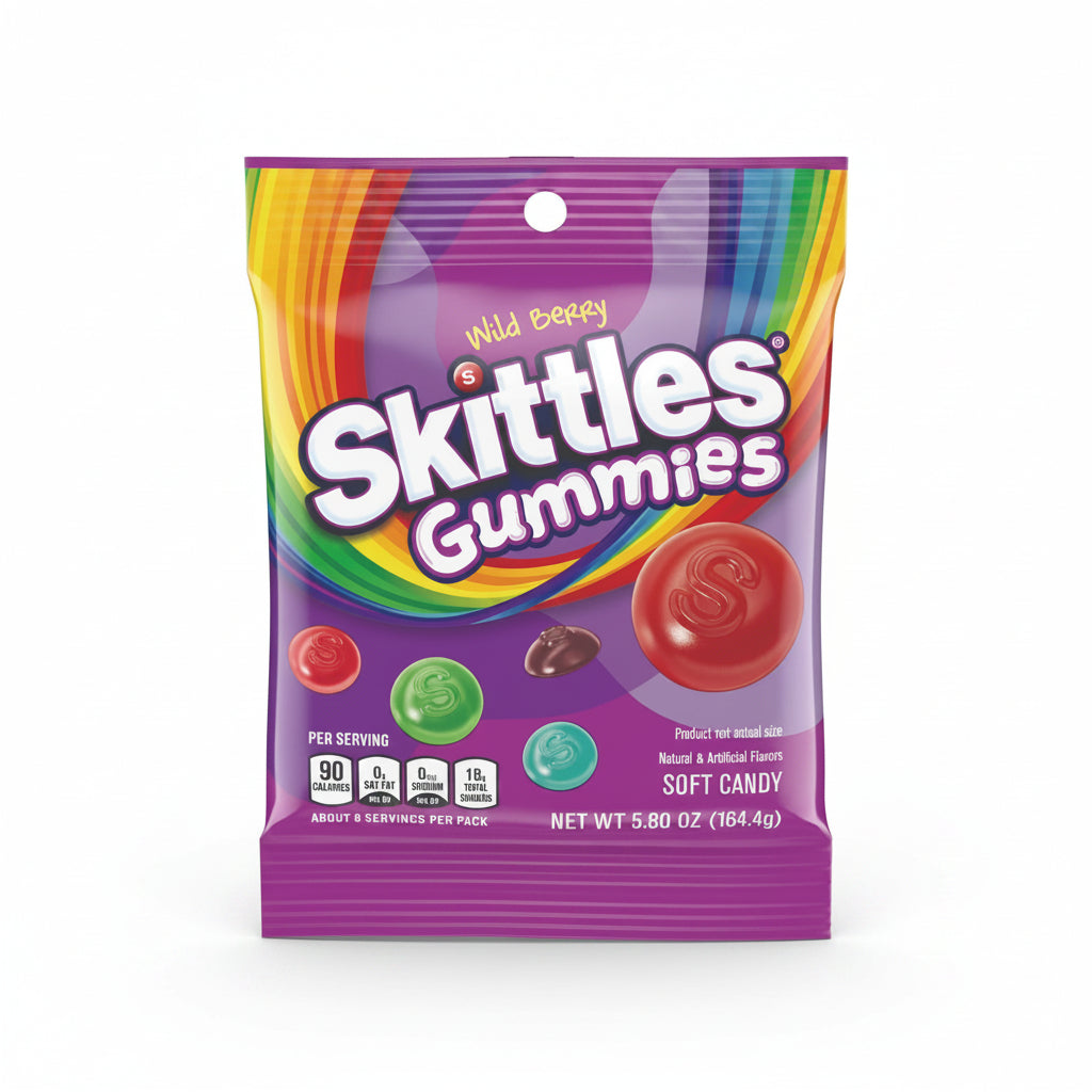 Masticables Gummies Wild Berry Skittles 164 g