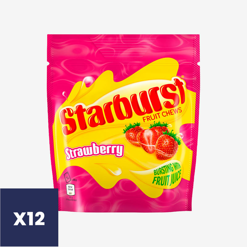 Masticables Strawberry Starburst 12 x 138 g
