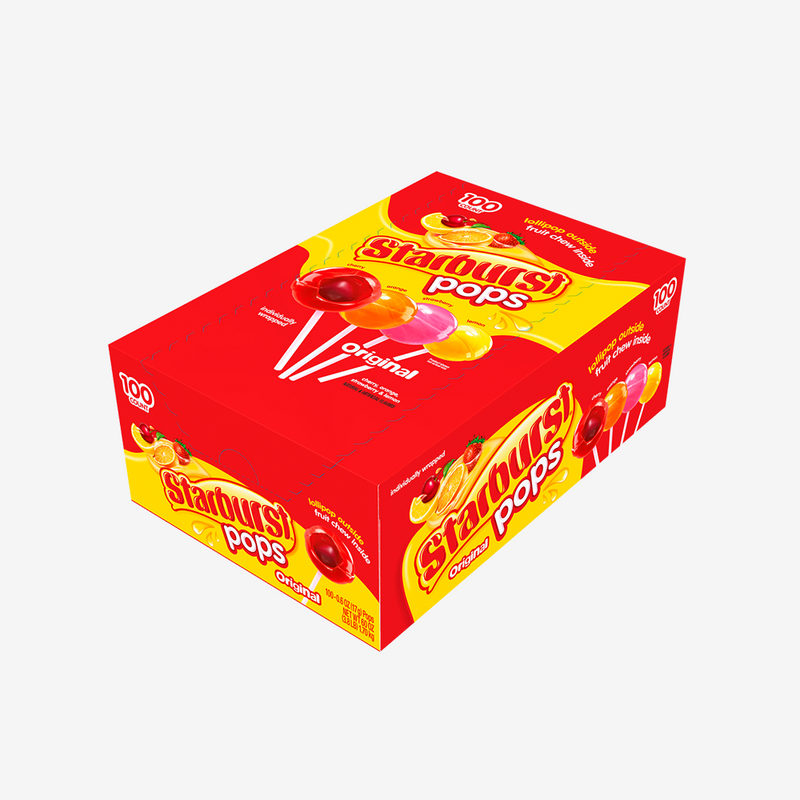 Chupetes Starburst Pop Original 100 un
