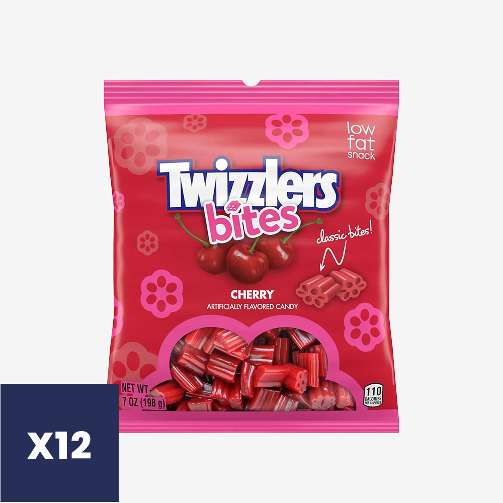 Gomitas Cherry Bites Twizzlers 12 x 198 g