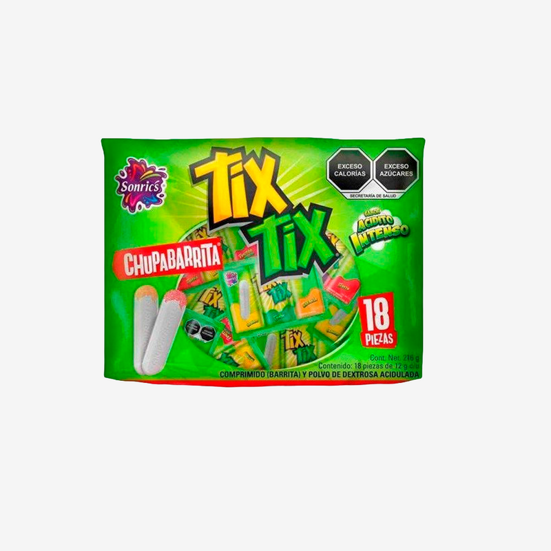 Caramelos Chupabarrita Tix Tix 18 un x 12 g