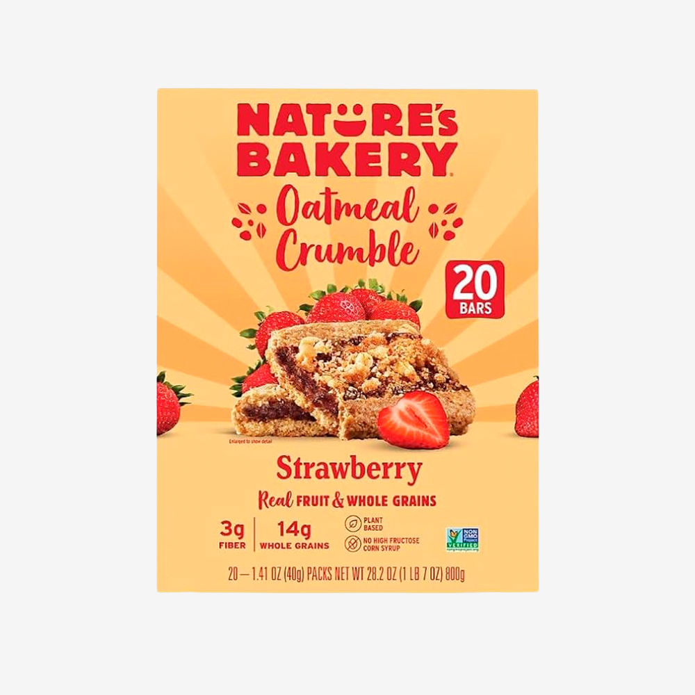 Barrita Crumble de Avena Frutilla Nature's Bakery 20 x 40 g
