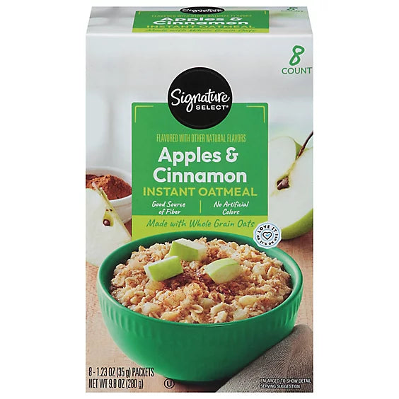 Avena Instantánea Manzana Canela Signature Select 8 un