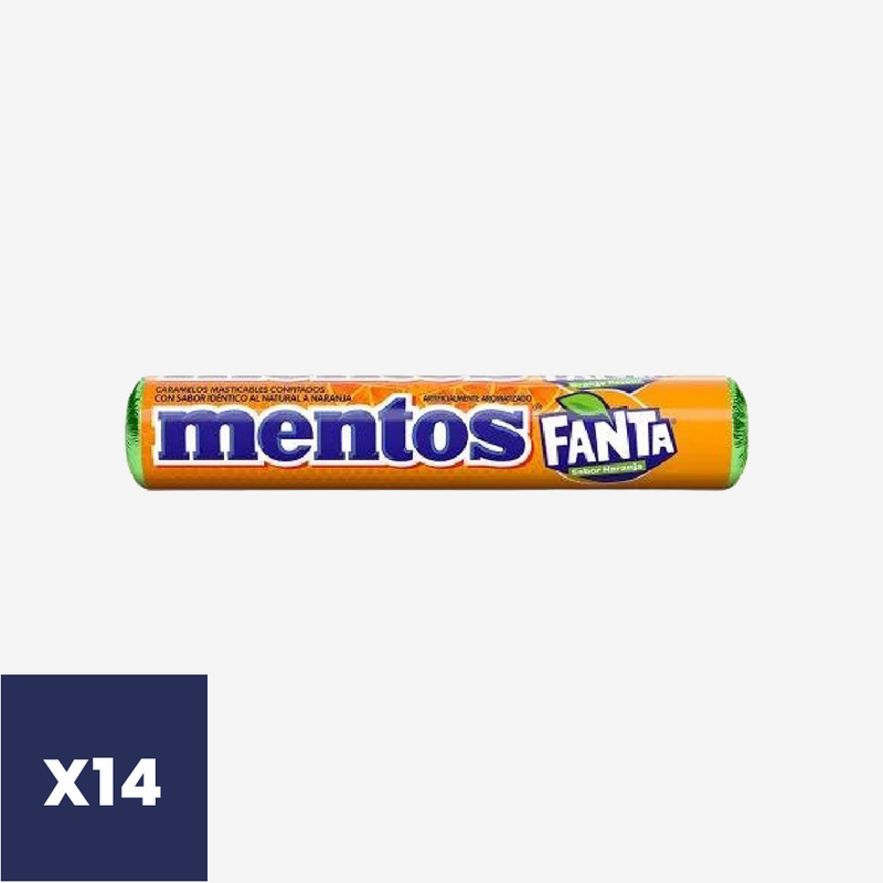 Masticables Fanta Mentos 14 x 29 g