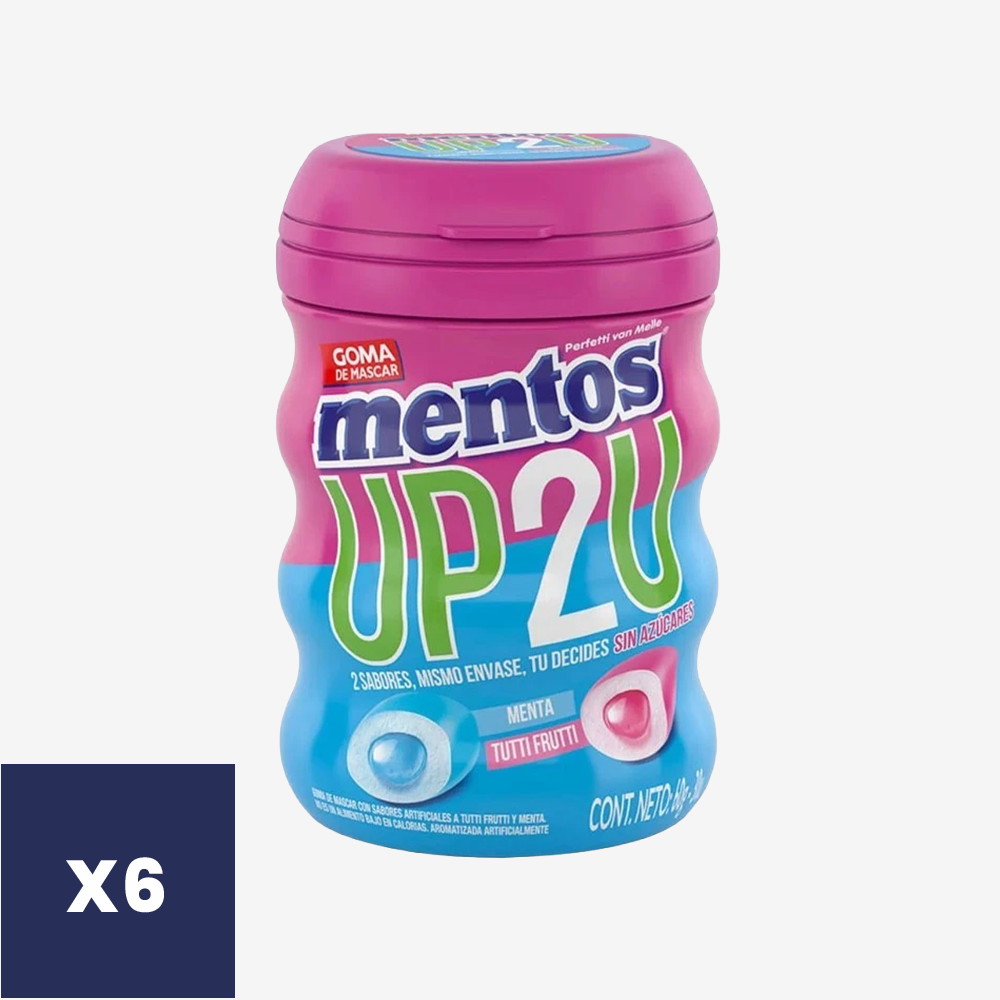 Chicles Up2U Mentos 6 x 60 g