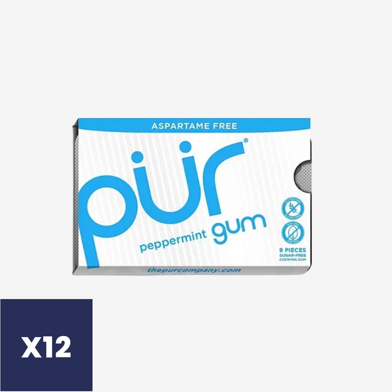 Chicles sin Azúcar Peppermint Pür 12 x 9 un