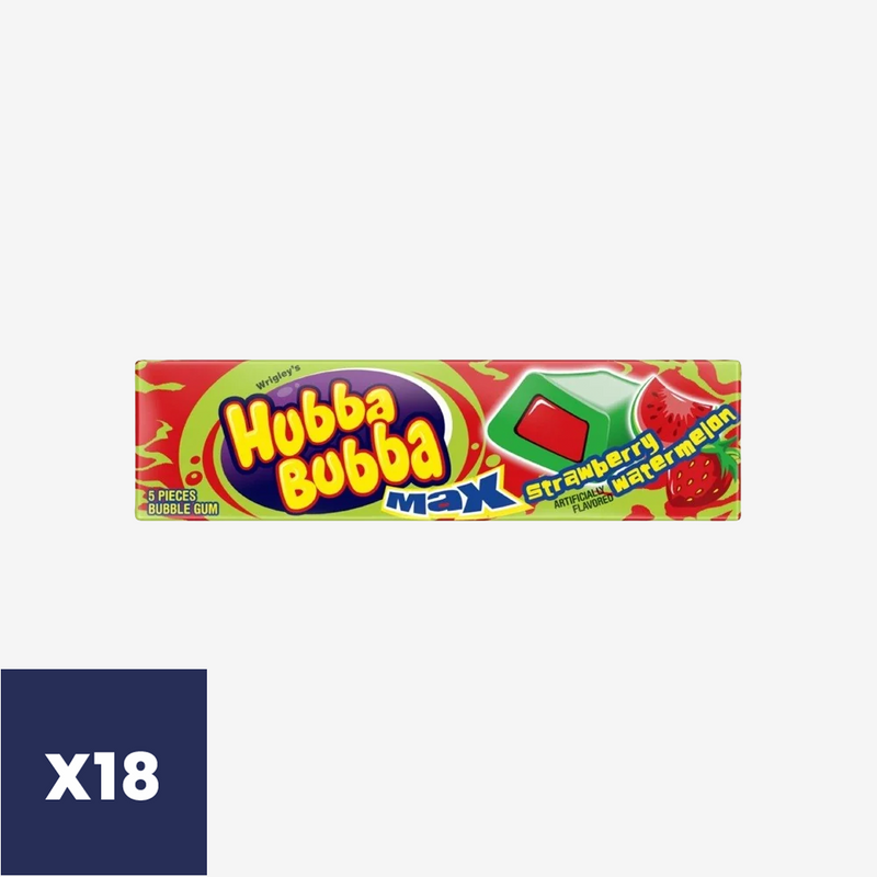 Chicle Hubba Bubba Frutilla y Sandía Max Wrigley's 18 x 40 g